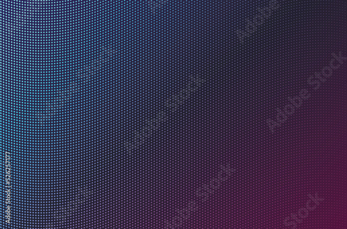 Wave halftone dots background. Futuristic blue-red pattern.