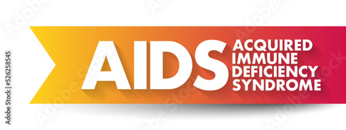AIDS Acquired Immune Deficiency Syndrome - chronic, potentially life-threatening condition caused by the human immunodeficiency virus, acronym text concept background