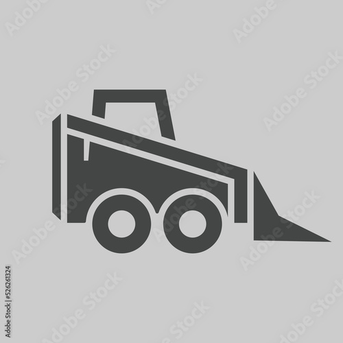 Construction machinery icons design vector flat isolated illustration