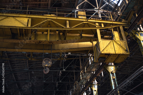 old crane at the site