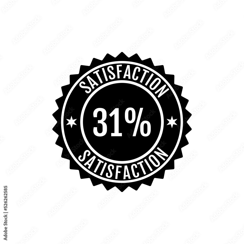31% Satisfaction Sign Vector transparent background 31% Satisfaction Sign Vector transparent background