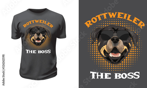 Best rottweiler dad ever t-shirt design