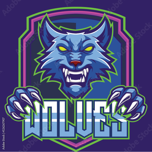 wolf head illustration