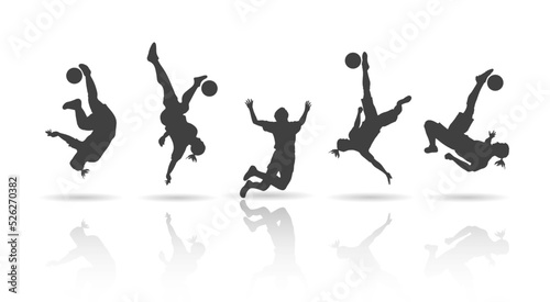 football style collection, silhouette design, vector illustration