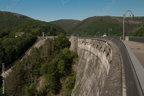 Wallpaper Mural Panorama of the dam and surrounding countryside in summer on a clear sunny day Torontodigital.ca