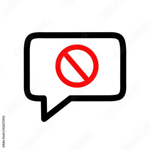 no comments icon with trendy design