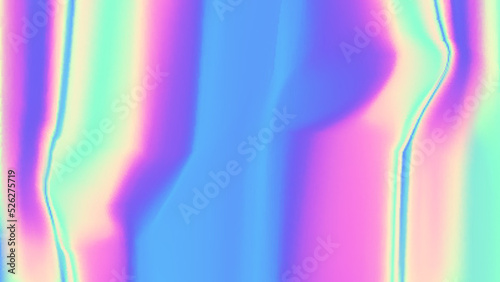 Holographic abstract background cover design template. Color foil wave vector illustration. Irrisdescent gradient mesh poster. Vector illustration.