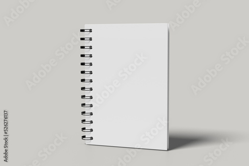 A5 Spiral Notebook Blank Mockup
