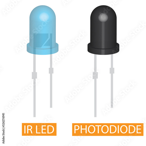 3d infrared led and photodiode