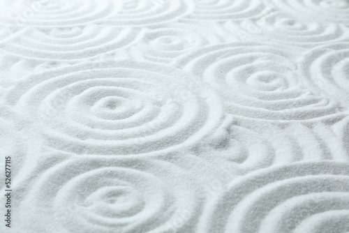 White sand with pattern as background. Zen  meditation  harmony