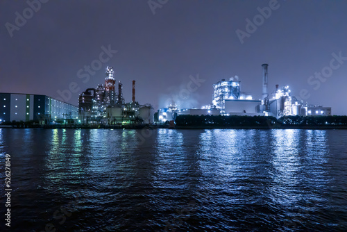 京浜工業地帯 工場夜景