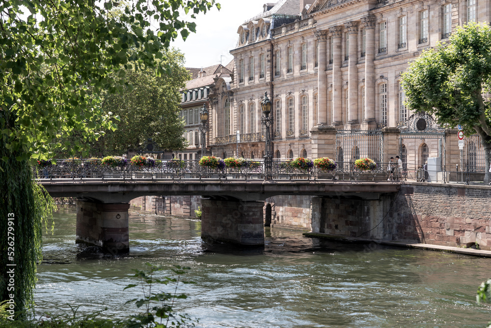 Naklejka premium Bridge in Strasbourg. Alsace. France