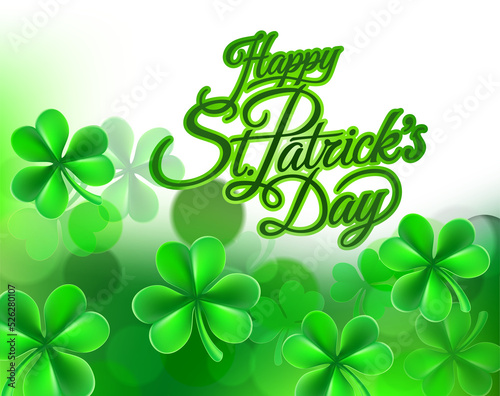 Shamrock Clover Happy St Pa...