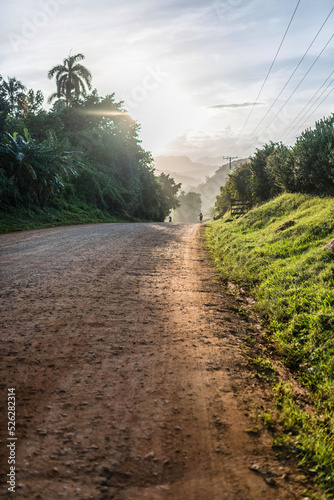 Rural road in west Cuba