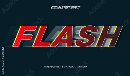 Flash editable text effect modern style