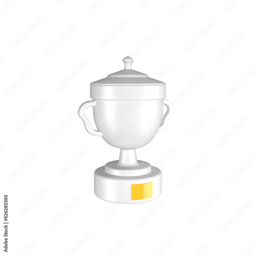 Trophy cup Icon Isolated 3d render Illustration Trophy cup Icon Isolated 3d render Illustration