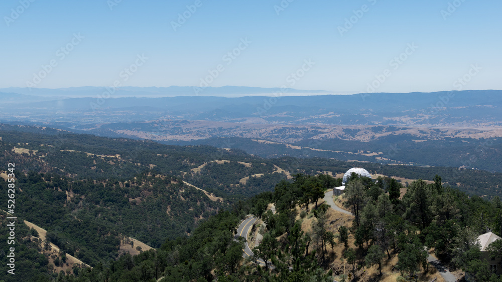 view from the top of mount hamilton