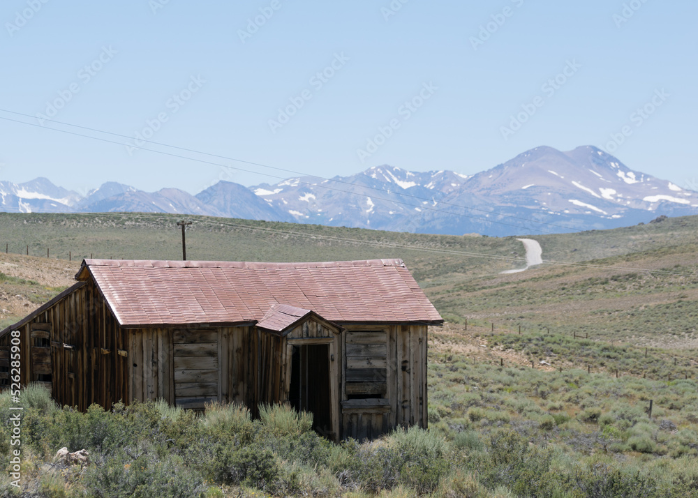 old barn in the mountains