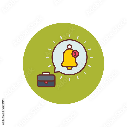 Business Alert icon in vector. Logotype