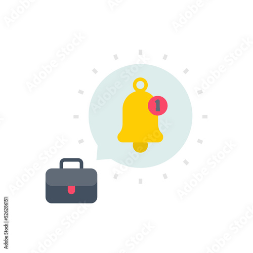 Business Alert icon in vector. Logotype