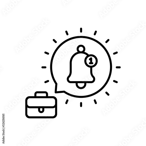 Business Alert icon in vector. Logotype