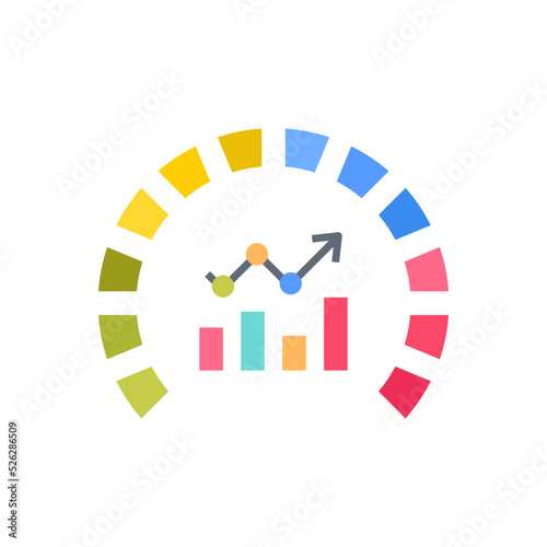 Performance icon in vector. Logotype