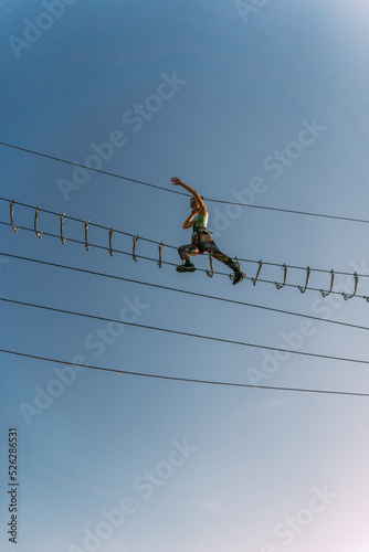 Gilr up in the air photo