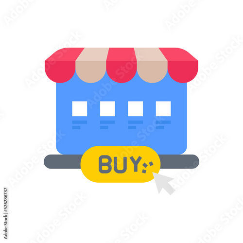 E-Shopping icon in vector. Logotype