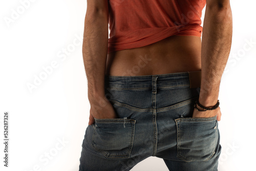 Lgbtq male posing in the studio