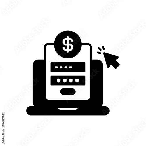 Online Banking icon in vector. Logotype
