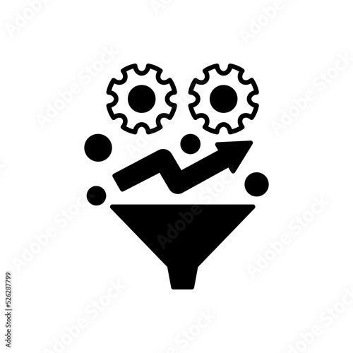 Conversion Rate icon in vector. Logotype photo