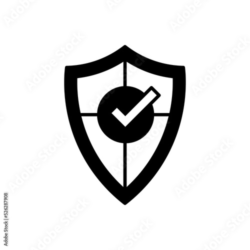 Принти на полотні Security Shield icon in vector. Logotype