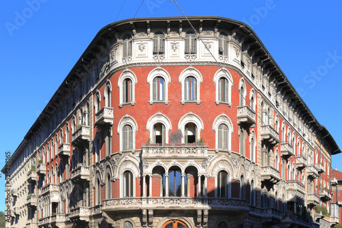 palazzi storici di milano, italia, historical building of milan, italy 