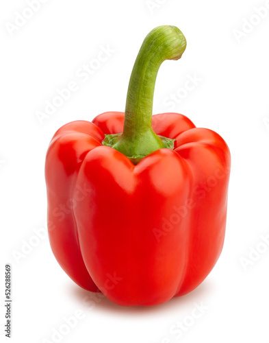 bell pepper path isolated on white