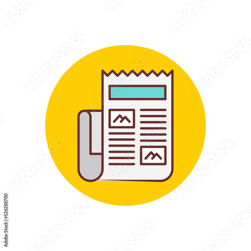 Press Release icon in vector. Logotype