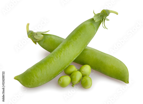 peas path isolated on white