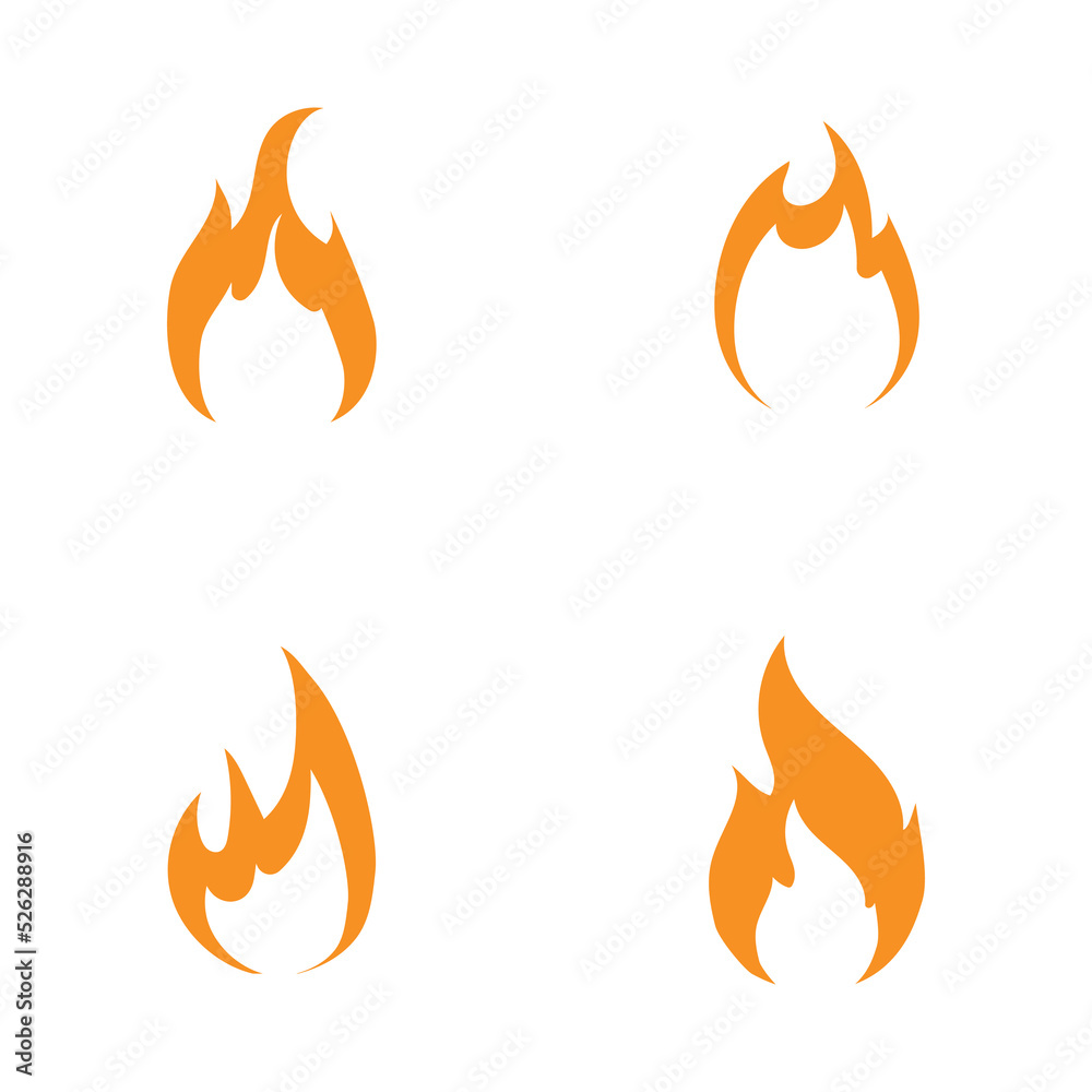 Fire logo vector icon illustration Fire logo vector icon illustration
