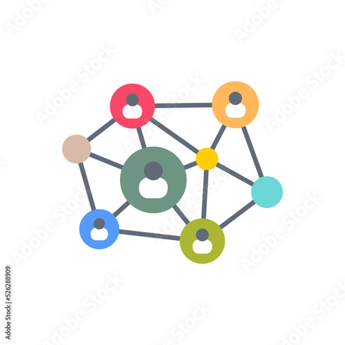 Business Connectivity icon in vector. Logotype