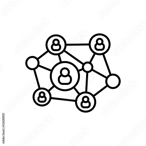 Business Connectivity icon in vector. Logotype