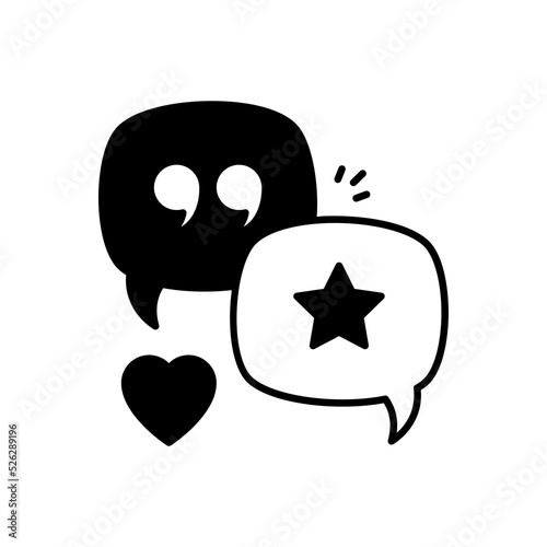 Comment icon in vector. Logotype