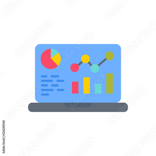 Monitoring and Reporting icon in vector. Logotype © Vectors