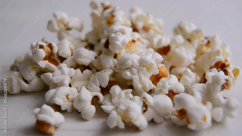 Air popped popcorn with no oil. Unsalted popcorn close up. Healthy food concept. Close-up shot Air popped popcorn with no oil. Unsalted popcorn close up. Healthy food concept. Close-up shot