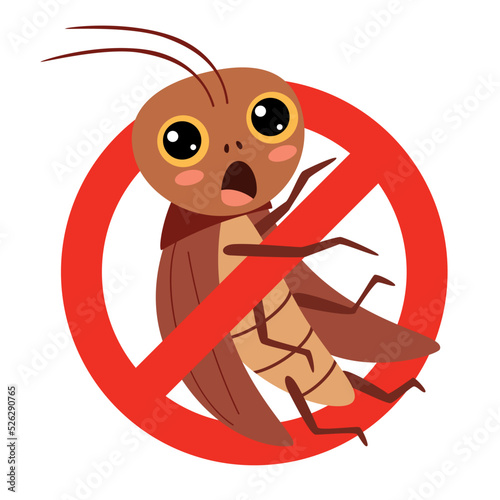 Cartoon Drawing Of Isolated Cockroach