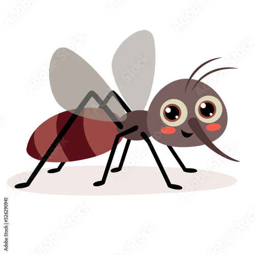 Cartoon Illustration Of A Mosquito