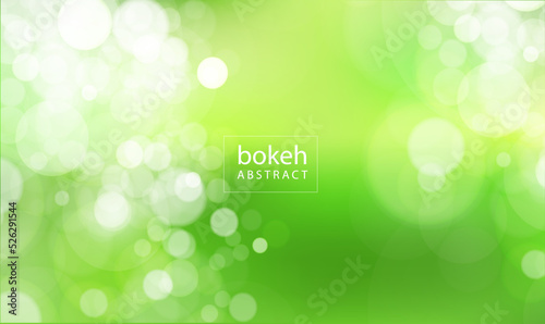 abstract background with bokeh, Green bokeh
