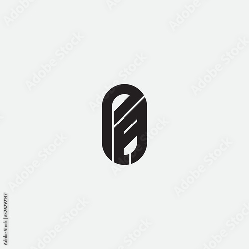 PA letter monogram logo template.