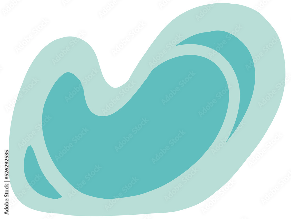 Pastel red green blob organic doodle hand drawing shape and form illustration background element Pastel red green blob organic doodle hand drawing shape and form illustration background element