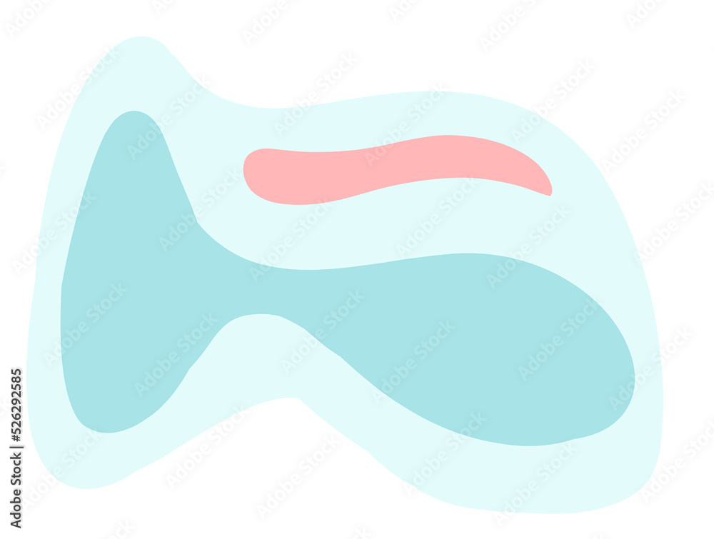 Pastel red green blob organic doodle hand drawing shape and form illustration background element Pastel red green blob organic doodle hand drawing shape and form illustration background element