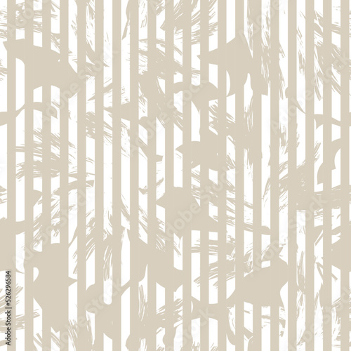 Fototapeta Naklejka Na Ścianę i Meble -  Floral Striped Seamless Pattern Design