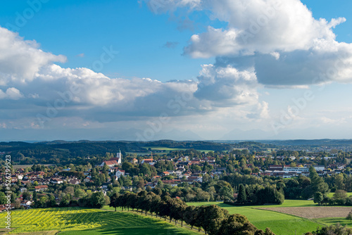 panorama of the city of Ebersberg